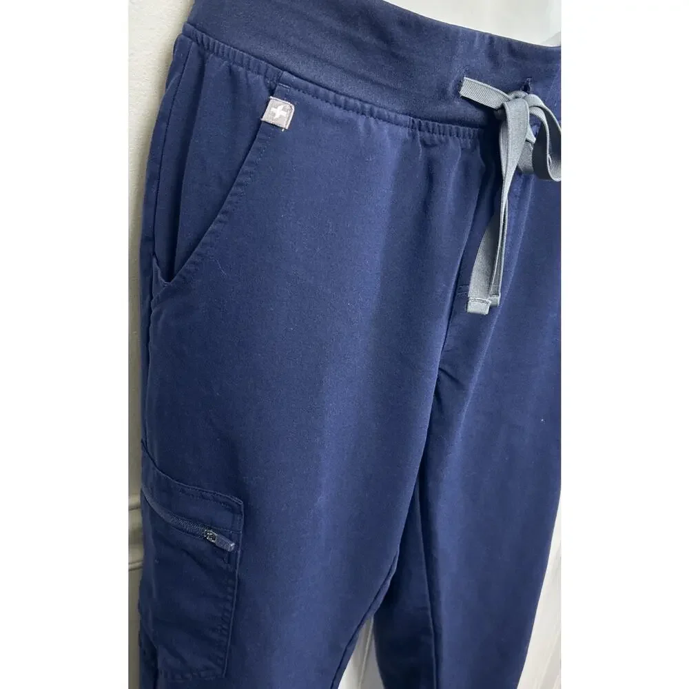 Lot of Three Figs Bottoms/Pants S Technical Collection Navy & Red Joggers
